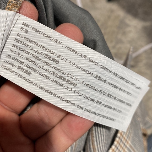 Abercrombie plaid shorts large belted cuffed high waisted - Picture 6 of 6